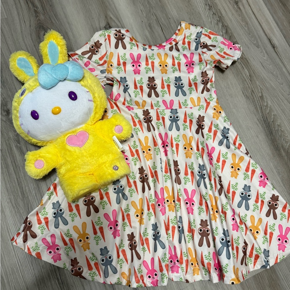 Easter twirly dress kids